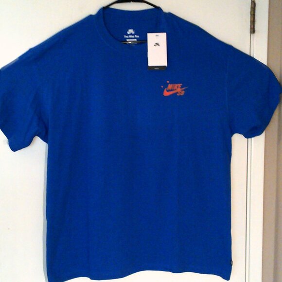 NEW NIKE SB "Brooklyn Backyard Max90 Tee" MEN'S BLUE GREEN T-SHIRT XL HJ0893-480 - Picture 8 of 8